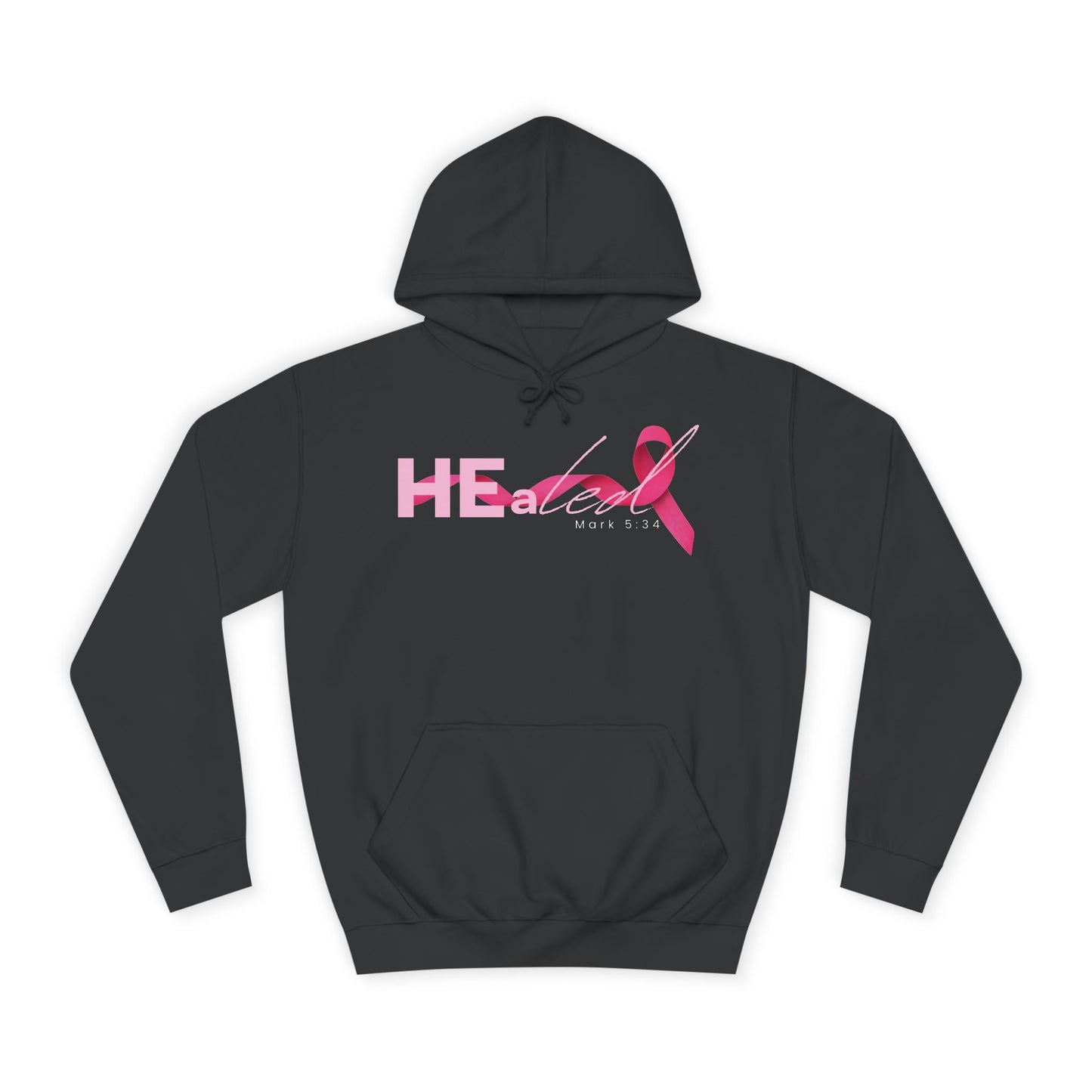 HEaLED Mark 5:34 Breast Cancer Awareness Hoodie